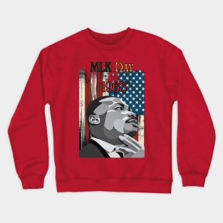 "Legacy of Dreams: MLK Double Vision" - MLK Civil Rights Activist Crewneck Sweatshirt